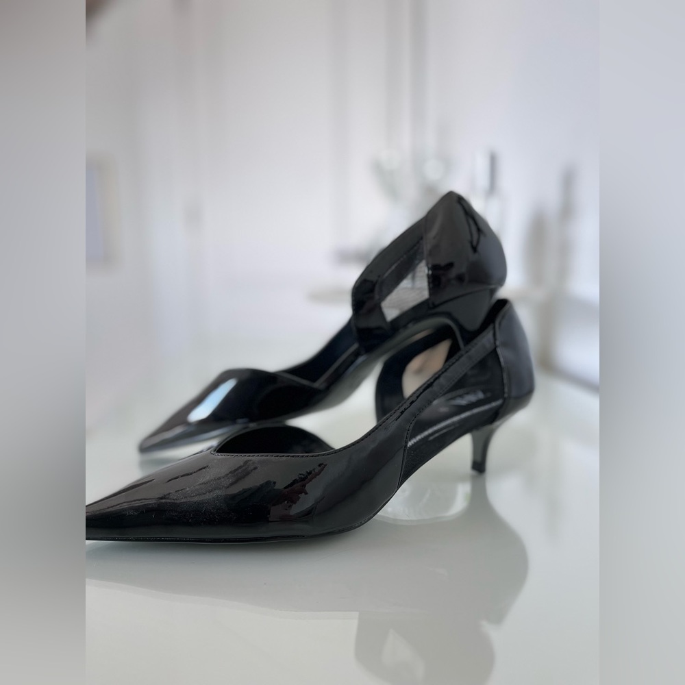 Zara black kitten heels